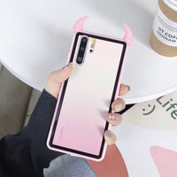 Rainbow devil horn phone case