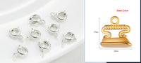 18K Gold Plated Strong Color Retention Spring Fastener