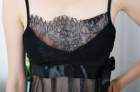 Sling eyelash nightdress
