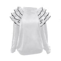 Comfortable And Slimming Ruffle Top For Women