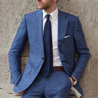 Men's Jacket Commute Leisure Printed Double Button Suit Jacket