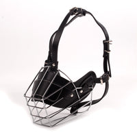 Dog Muzzle Adjustable Basket Soft Straps Rubber Pet Anti-bite Muzzle