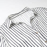 Women's Fashion Versatile Single Button Satin Texture Shirt