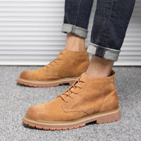 Breathable British Style Low Mid-cut Tooling Shoes