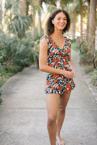 Summer Surfing Tight Spaghetti Straps Sleeveless Air Jumpsuit
