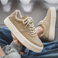 Harajuku Style For Students Sports Casual Lace-up Suede Shoes