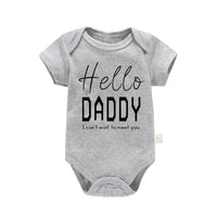 Pure Cotton Baby Triangle Rompers Short Sleeve