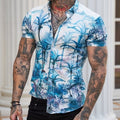 Men's Short-sleeved Printed Hawaiian Shirt