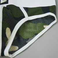 Men's Mesh Camouflage Low Waist Briefs