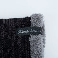 Diagonal hook hat bib knitted woolen hat