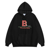 Silver Fox Velvet Heavy Velvet Padded Hooded Sweatshirt Men