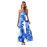 Back-strap Flared High Waisted Dress For Women