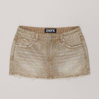 Handmade Wildland Holographic Denim Skirt