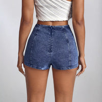Fashionable Irregular Stretchy Sexy Denim Skirt