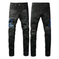 Embroidered One Piece Dropshipping Patch Skinny Jeans For Men