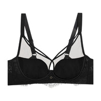 Women's Crystal Glasses Silk Thousand-hole Thin Cup Bra