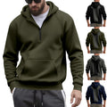 Men's Casual Sports Commuter Fleece Hooded Zip