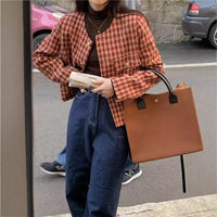 AutumnWinter British Retro Suit Short Long-Sleeve Top