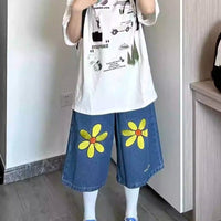 Straight Hong Kong Style Trendy Fifth Pants Outer Wear Bermuda Shorts