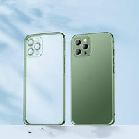 Metal Frame Transparent Lens Cover Phone Case