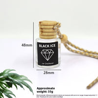 Auto Perfume Glass Bottle Car Aromatherapy Pendant Wood Aromatherapy