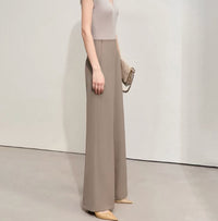 Autumn New High-waisted Straight Wide-leg Yoga Pants
