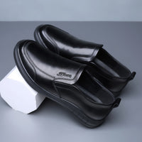 Men's Soft Leather Soft Bottom Non-slip Casual Leather Shoes