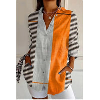 Printed Autumn Leisure Loose Shirt Women's Top