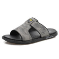 Slippers Soft Sole Leather Flip Flops Non-slip Beach Shoes Men Zapatos