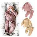 Men's And Women's Clothes For Babies Candy-colored Zipper Collar Autumn Suit