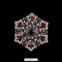 Baroque-style Vintage Crystal Brooch For Men And Women
