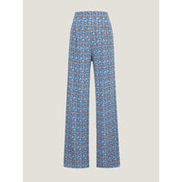 Womens Simple All-Match Printed High-Elastic Casual Pants