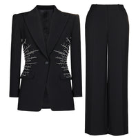 Elegant Womens Blazer And Pants Suit