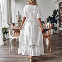 Plus-size Womens Beach Vacation Maxi Dress