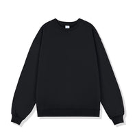 Solid Color Round Neck Men's Sweater Heavy Thickening American Fashion Brand Loose