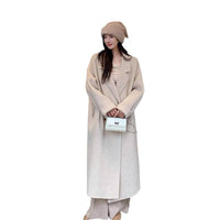 Womens Stylish Mid-length Slimming Wool Coat