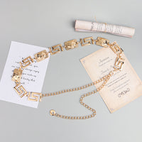New Men's And Women's Advanced Sense Of Metal Tiger Waist Chain Gold Silver Waist Body Chain Decoration Dress Suit Evening Dress Chain Accessories