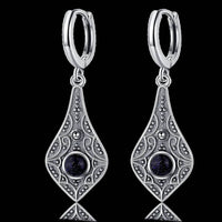 Nepal Cross-border Vintage Leaves Earrings Old Ethnic Style