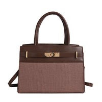 Casual Retro Color-block Crossbody Shoulder Bag