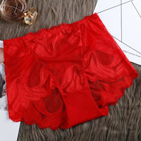 High Waist Lace Women's Panties French Transparent Comfortable Hip Lift Seamless Briefs