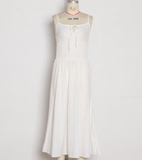 Lace-up Waist-Cinching Womens Slip Dress