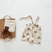 Infant Short Sleeve Top Bib Shorts Set