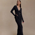 Women's Elegant Tight-Fitting Long-Sleeve Sheath Dress