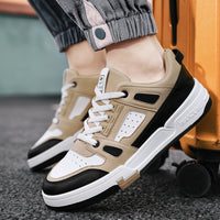 Youth Summer Leather Fashion Colorblocking Casual Shoes