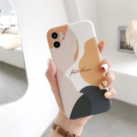 Contrasting soft silicone phone case