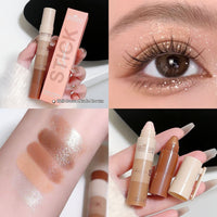 Five And Five Sections Lazy Eyeliner Pen Highlight Plain Face