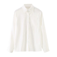 White Preppy Style Inner Anti-wrinkle Bottoming Shirt Student Top