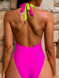 Sexy Halter Backless Siamese Bikini