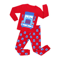 Christmas Deer Children's Suit Children's Pajamas Boys And Girls Long Sleeve Cotton Printed Homewear
