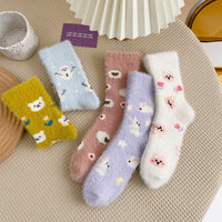 Mink Plush Thick Socks In Winter